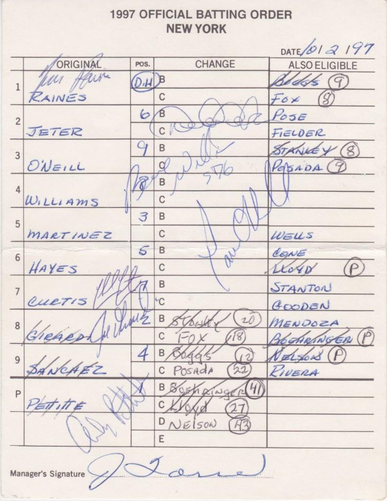 At age 19 Jones hit a homer in his first two World Series at bats; he remains the only teenager to homer in a World Series contest