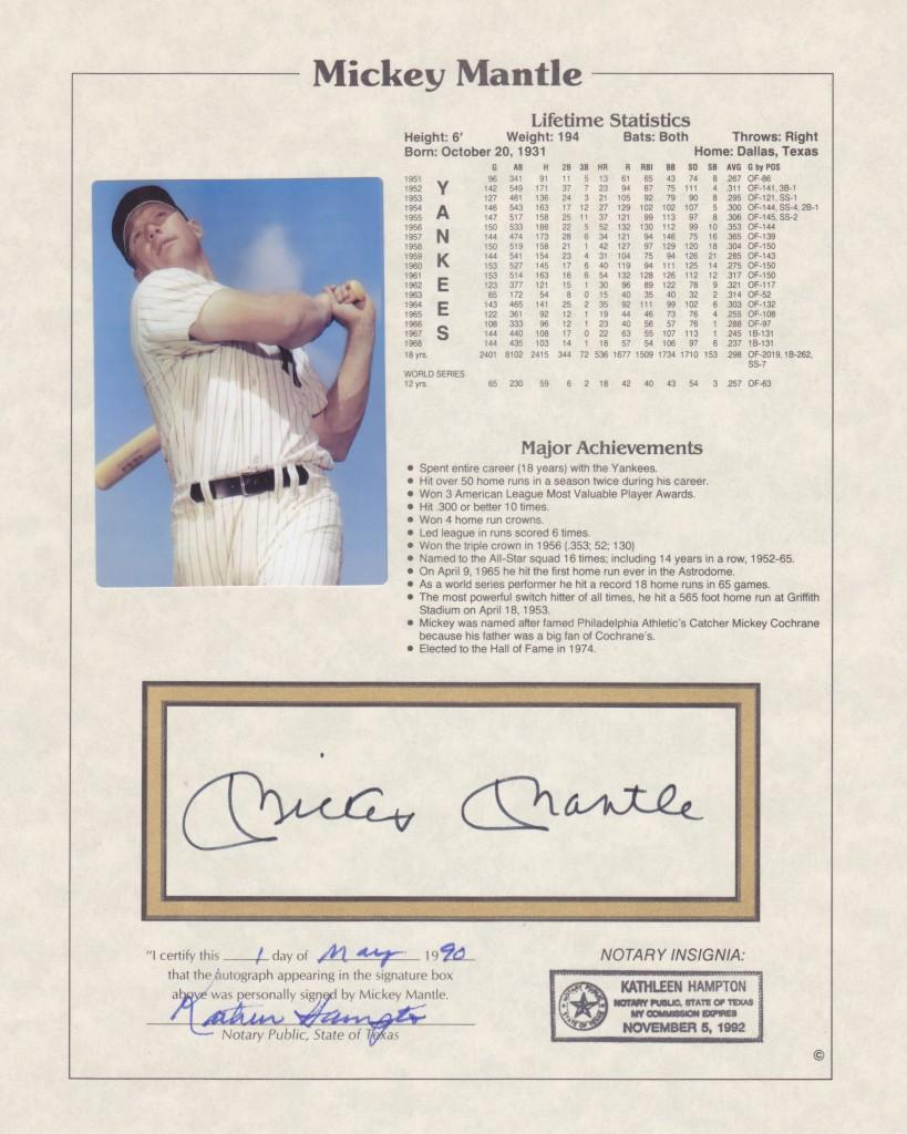 Mickey Mantle was selected for the All Star Game an AL-record times