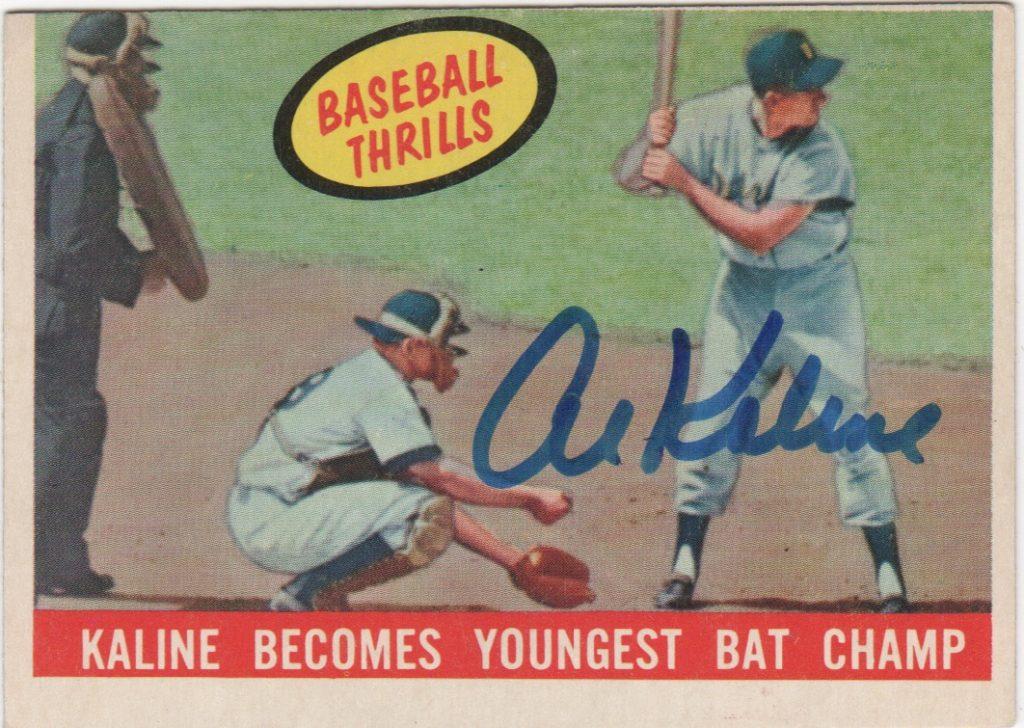 Al Kaline was just 20 years old in 1955 when his 200 hits and .340 average led all big league hitters
