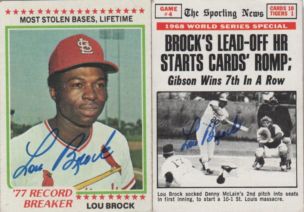 Lou Brock and Vince Coleman give the Cardinals the most 100-steal seasons