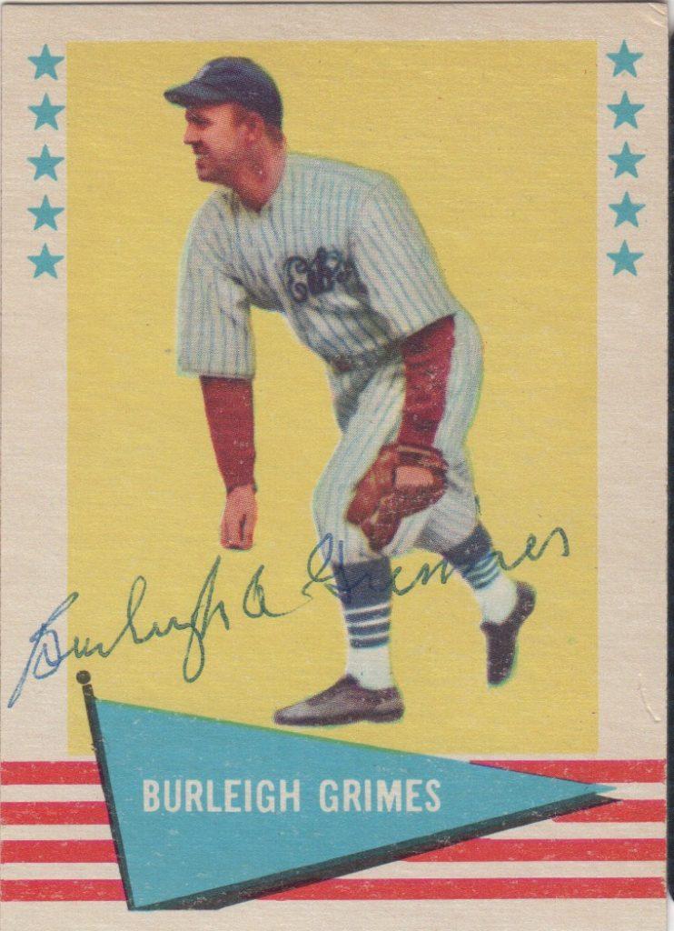 Burleigh Grimes was one of the most durable pitchers of the 1920s