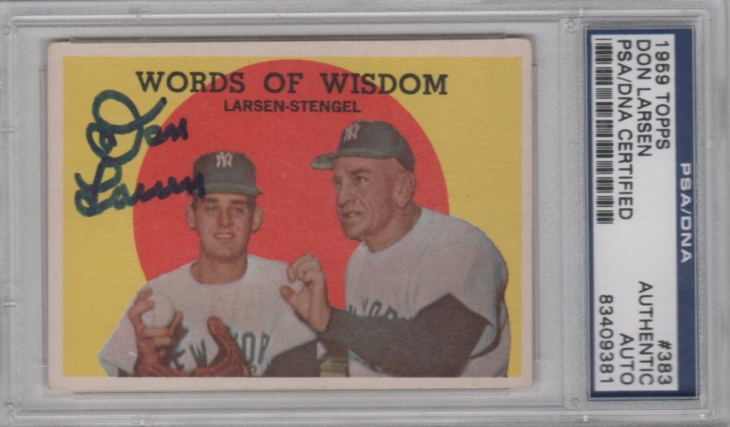 Perfect game pitcher Don Larsen threw the ceremonial first pitch before Cone's gem