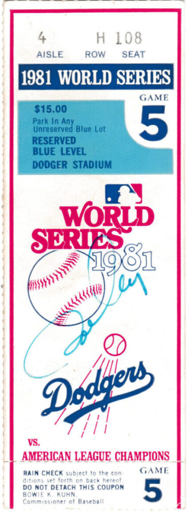 Garvey won his only World Series title for the 1981 Los Angeles Dodgers