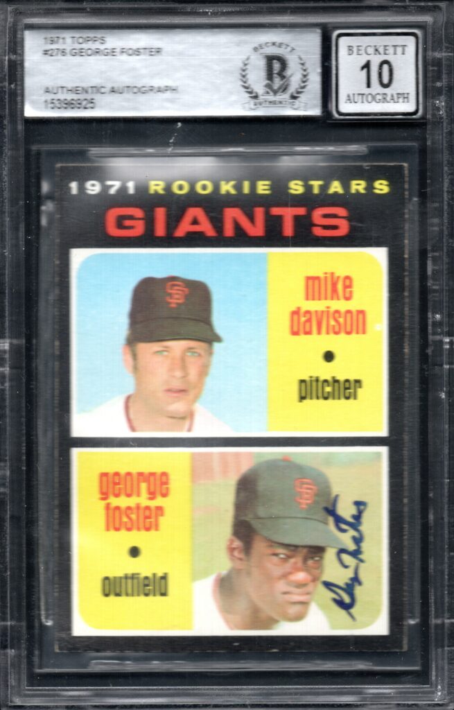 The Giants drafted 19-year old George Foster out of El Camino College in 1968