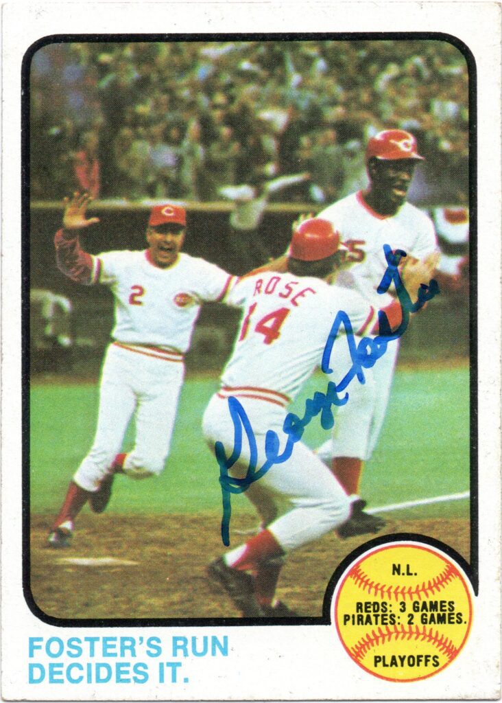 The Reds acquired Foster in May of 1971 in a one-sided deal with the Giants