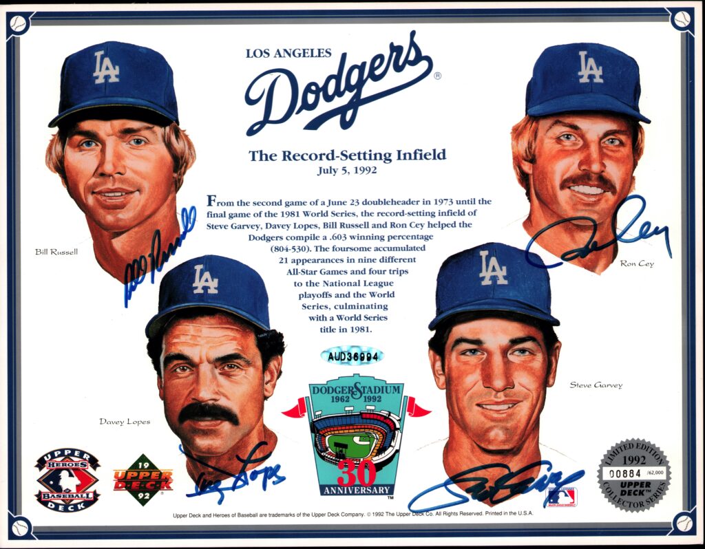 The Dodgers record-setting infield that played together for 8 1/2 years starting on 6/23/1973