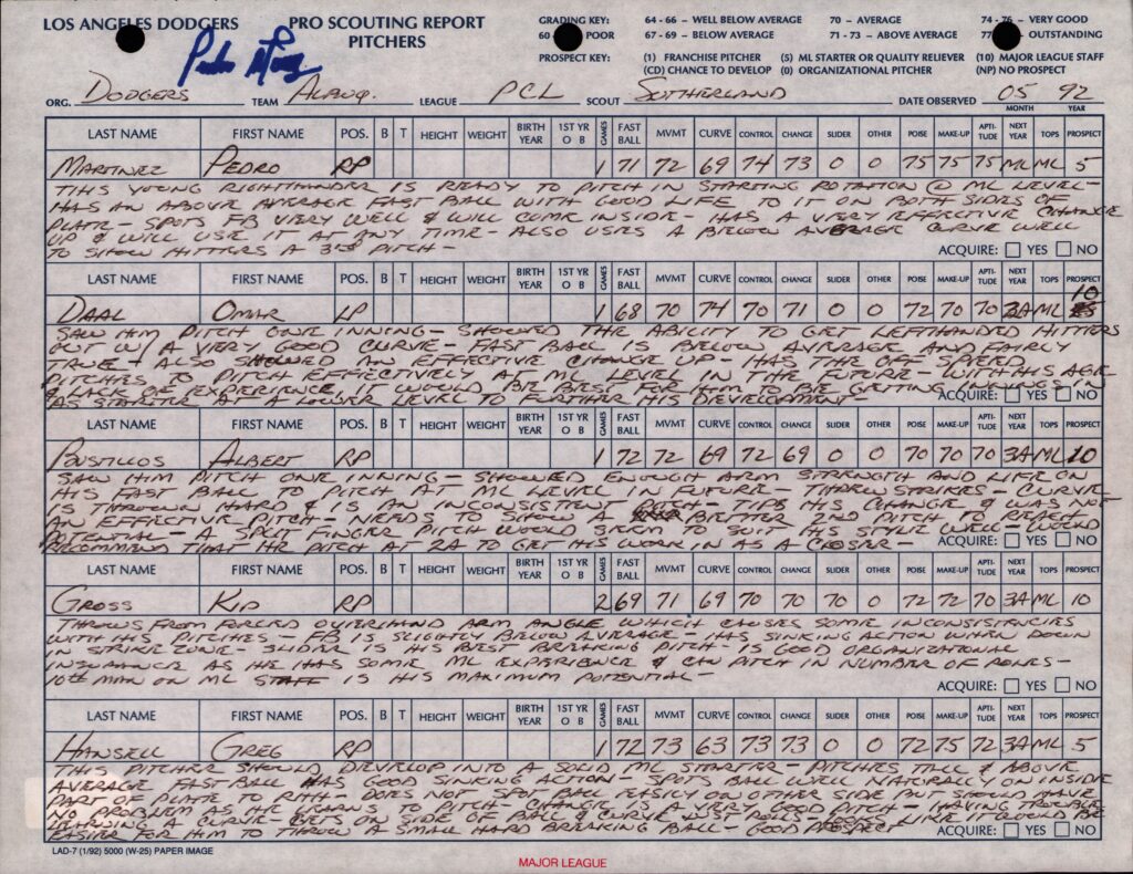 Moose received Cy Young votes 9 times and finished second to Pedro Martinez in 1999