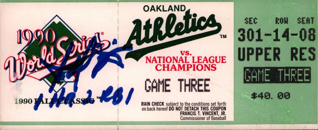Harold went to Oakland in '90, played in his only World Series then had his 5th All Star selection in '91