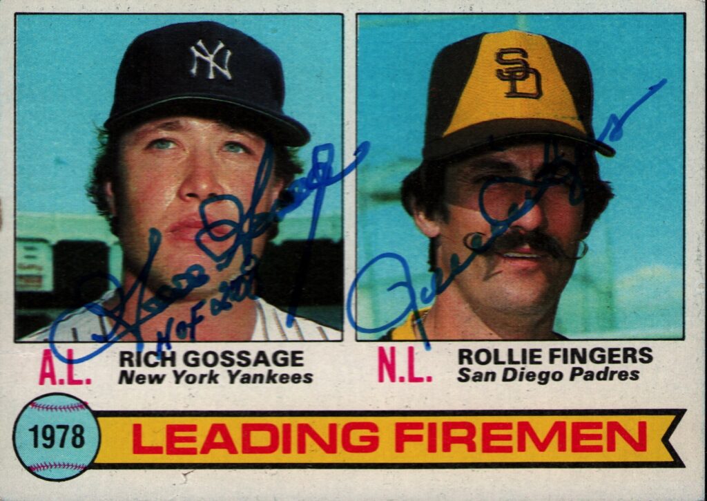 In his first season with the Yankees, Gossage led the AL in appearances and saves for the '78 champs