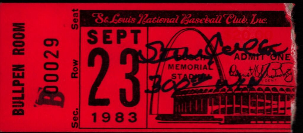 Carlton became baseball's third southpaw to win 300 games on September 23, 1983 