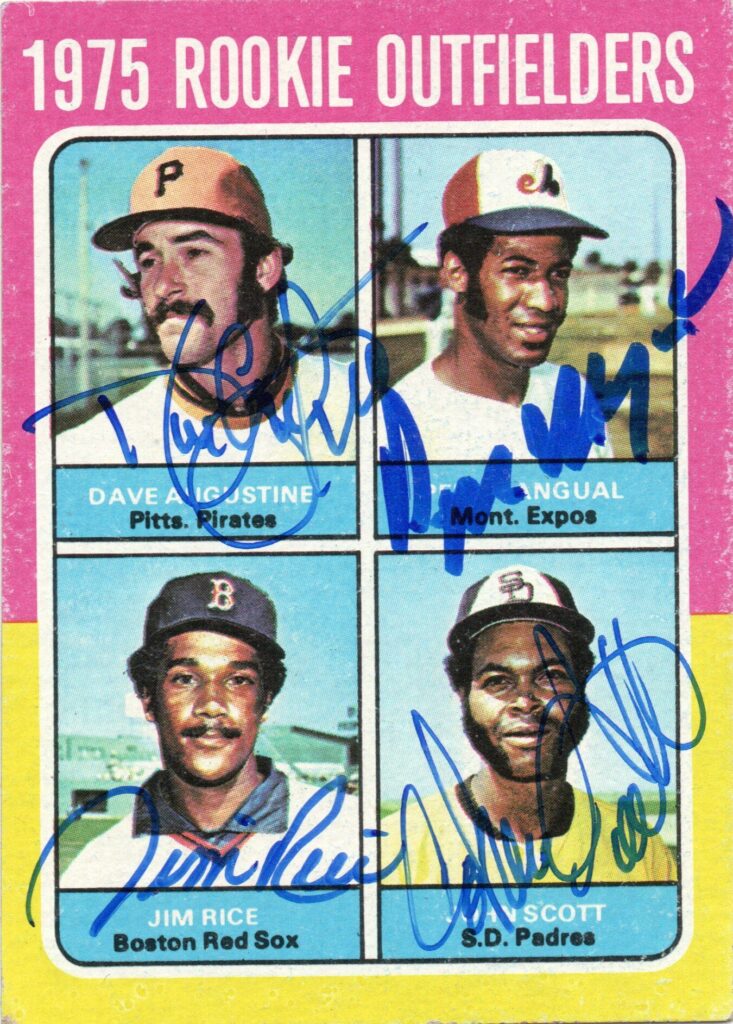 In 1975, Rice hit .309 with 22 home runs and 102 RBI to finish third in Rookie of the Year balloting