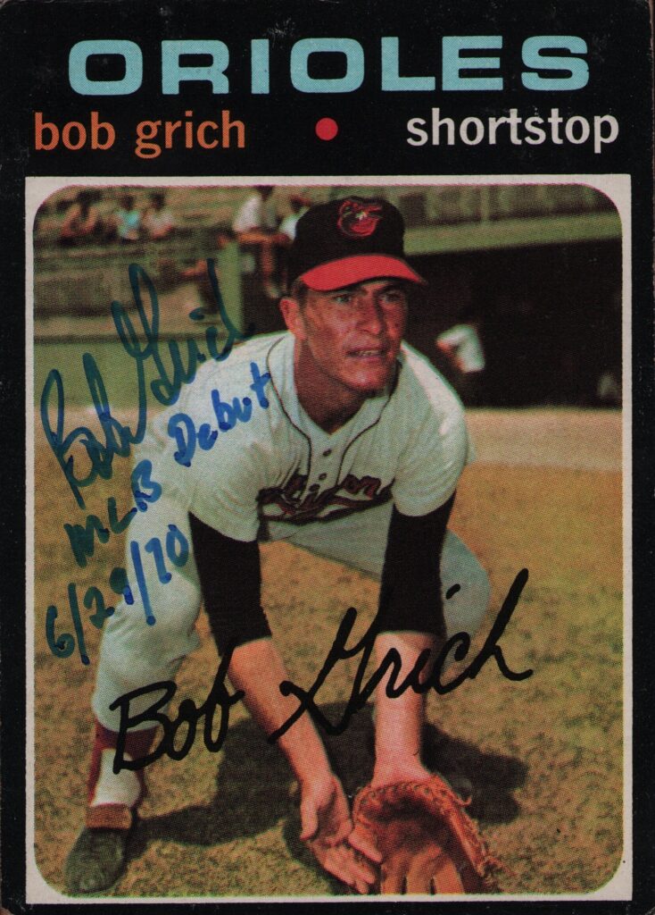 The Orioles selected 18-year old Grich 19th overall in the 1967 amateur draft