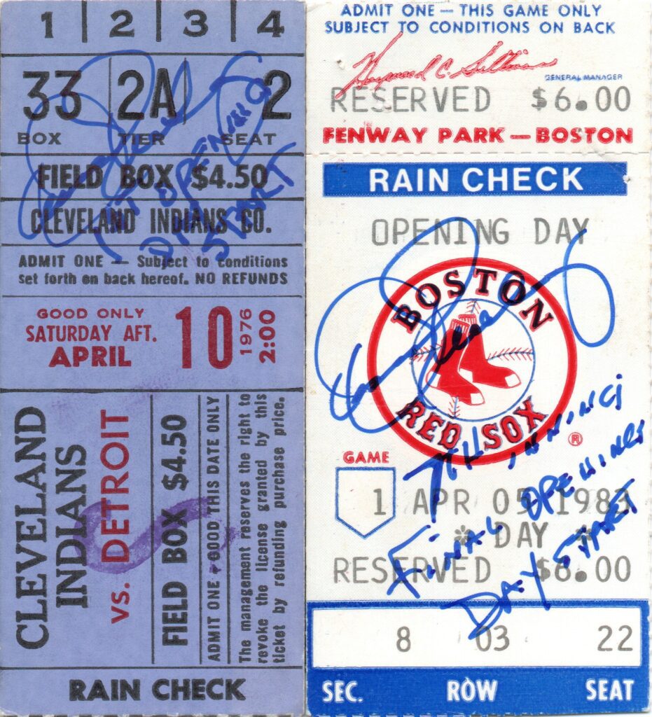 From 1976-1983 Eckersley made seven Opening Day starts, 2 for the Indians and 5 for Boston