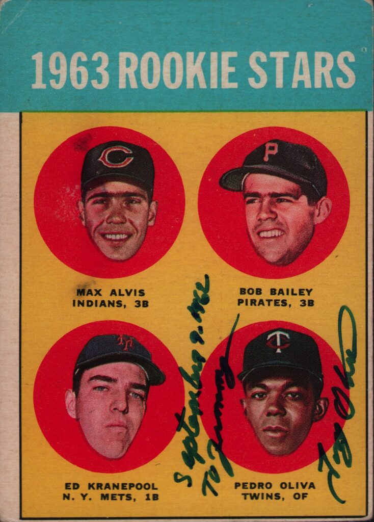 The Twins signed Oliva before the 1961 season; the next year he made his big league debut