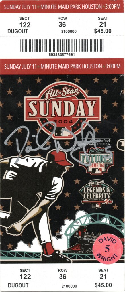 Wright was selected for the 2004 Futures Game and made his big league debut 8 days later