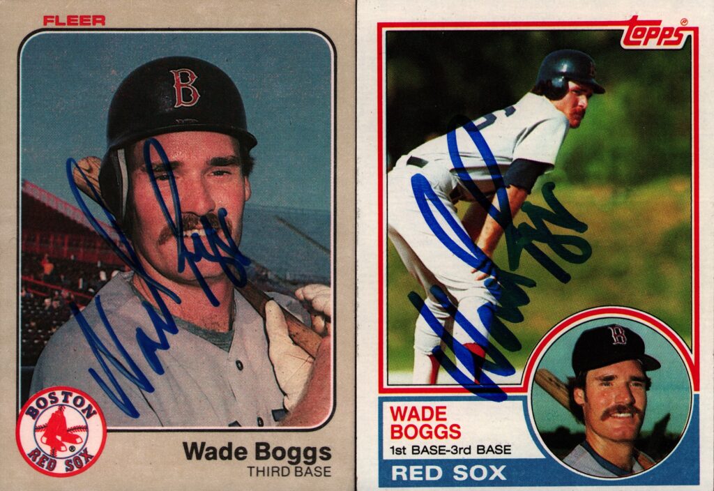 Boggs hit .349 with a .406 on-base percentage as a rookie in 1982