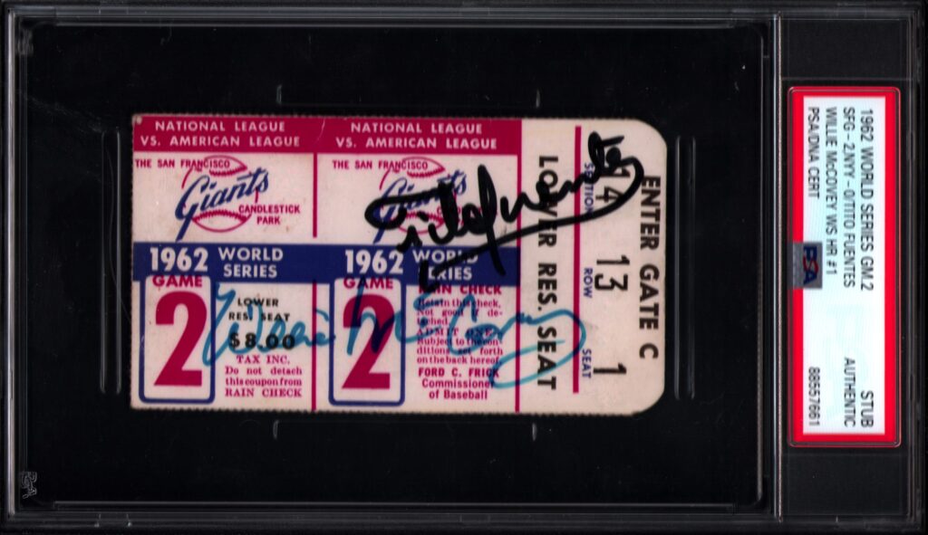 McCovey hit a home run in Game 2 of the '62 World Series