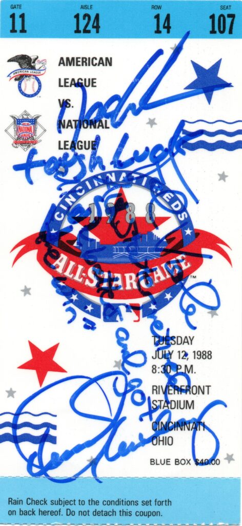 Viola got the start and the victory for the American League in the 1988 All Star Game